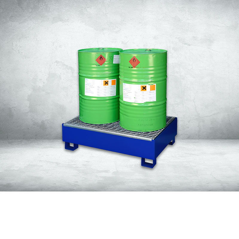 Stahl-Auffangwanne 1000L + Pumpenset